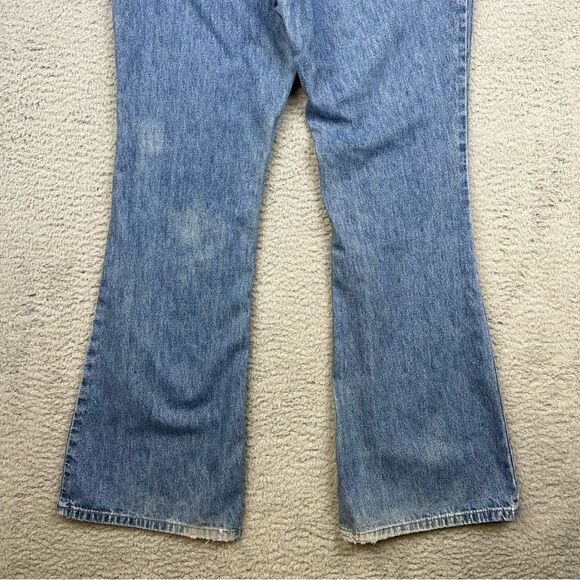 Stephen Hardy Squeeze Jeans Womens 11/12 Flare Leg Bellbottom Glitter Front Blue - Picture 7 of 16